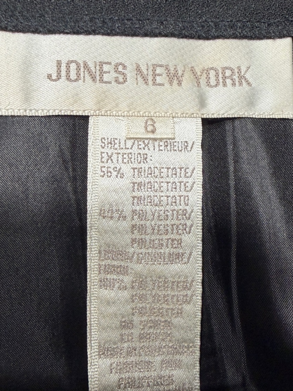 Hugo Buscati Black & Jones New York Skirt Two-Piece Skirt Suit with Gold B☑️ - Picture 5 of 5